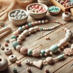 DIY Clay Necklace Project Cover Image – A handmade clay necklace with elegant and colorful beads, displayed as a stylish DIY accessory